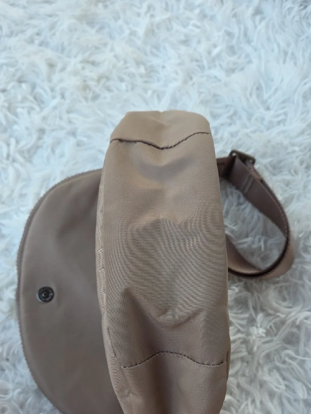 Lole Taupe/Brown Convertible Crossbody Messenger Bag  NWOTS